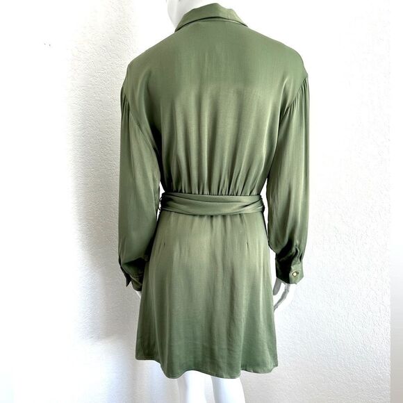 ZARA Satin Effects Dress Size XS • BLOGGER FAVORITE • NEW WITH TAGS • - Picture 10 of 12